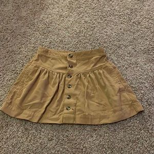 never worn yellow button up mini skirt with pockets